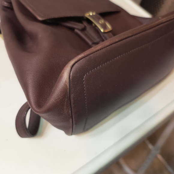 VTG Coach Legacy West Hampton Brown Leather Backpack - Style 9827 - Picture 8 of 11